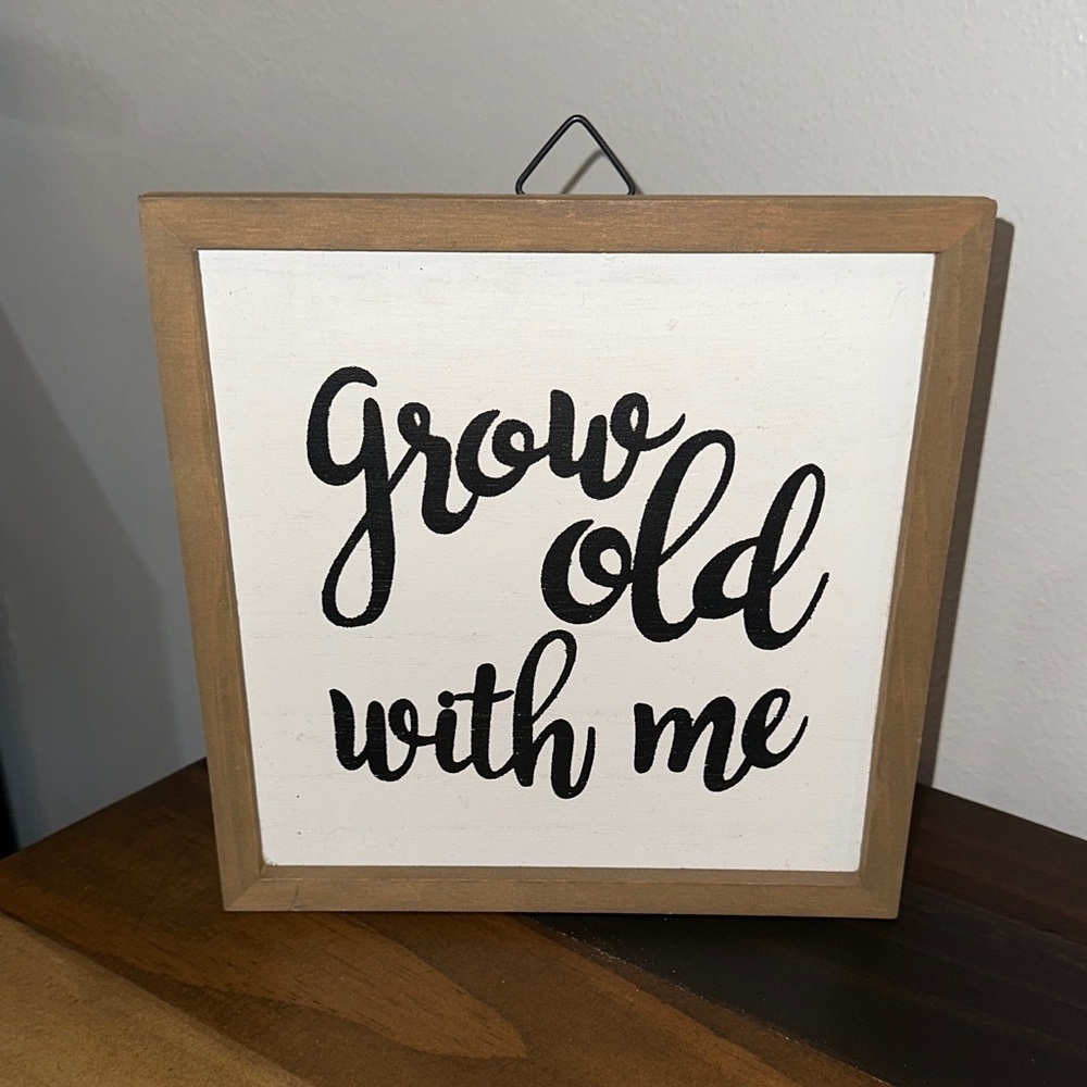 LIMITED TIME $5 ITEM!! Charming Black and White Wall Art with Wooden Frame